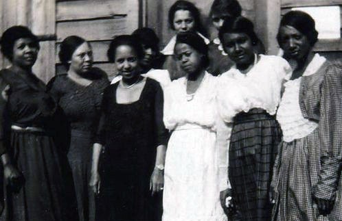 First black women to vote in Ettrick, Virginia, USA, 1920
